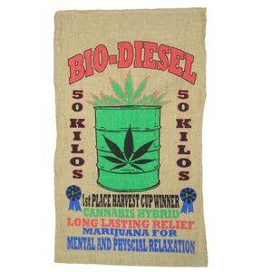 Bio-Diesel Novelty Burlap Bag